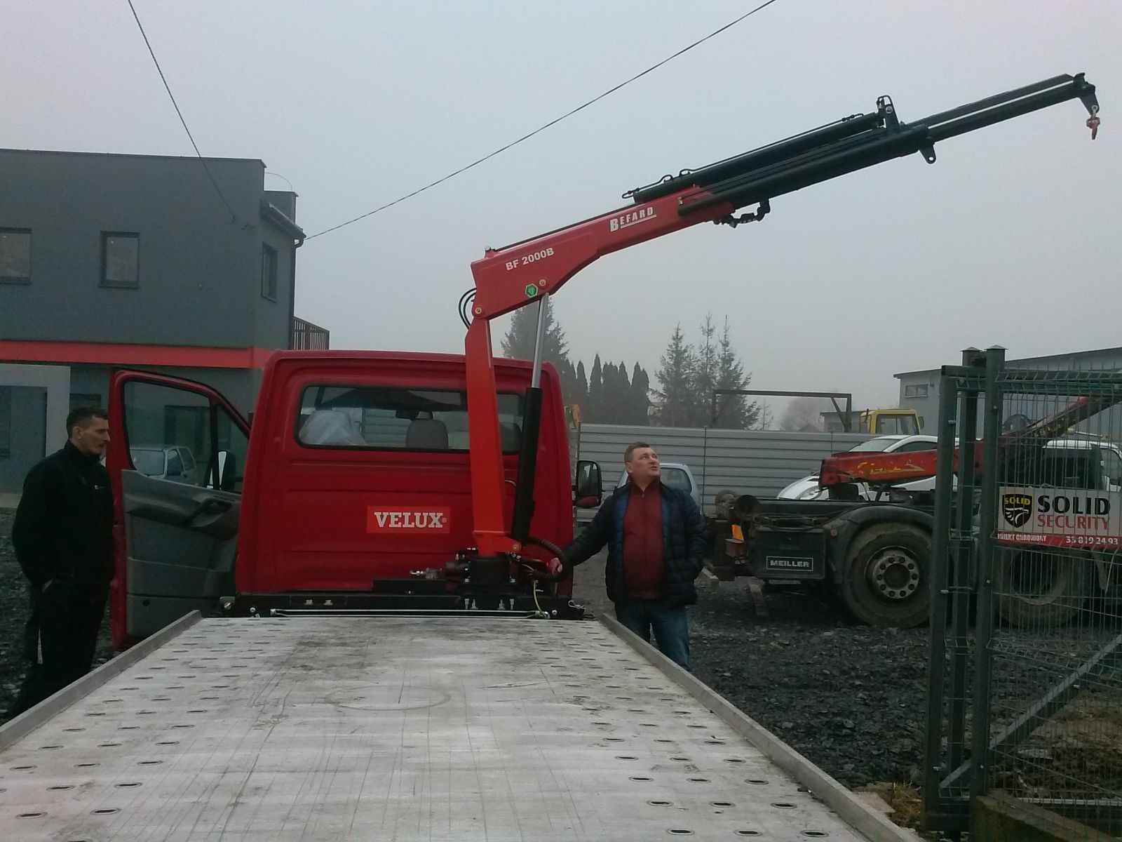 dźwig befard na Volkswagen Crafter